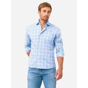 Peter Millar Crown Kenton Summer Soft Sport Shirt Blue Size XL